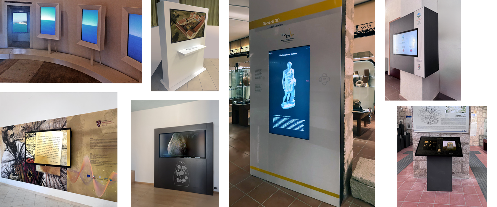 Totem touch screen